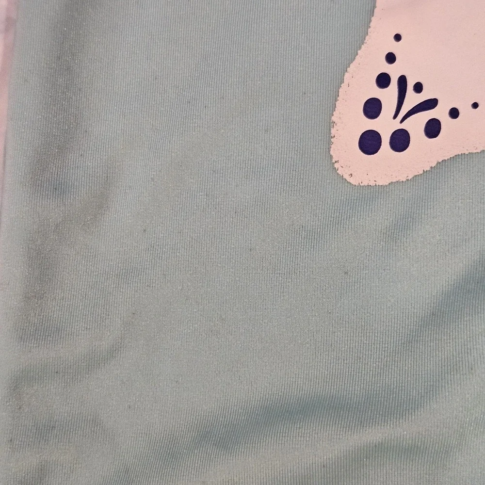 Gymboree Girls 5T 2 Piece‎ Swimsuit Star Rash Guard Set Blue Ruffle Bottoms